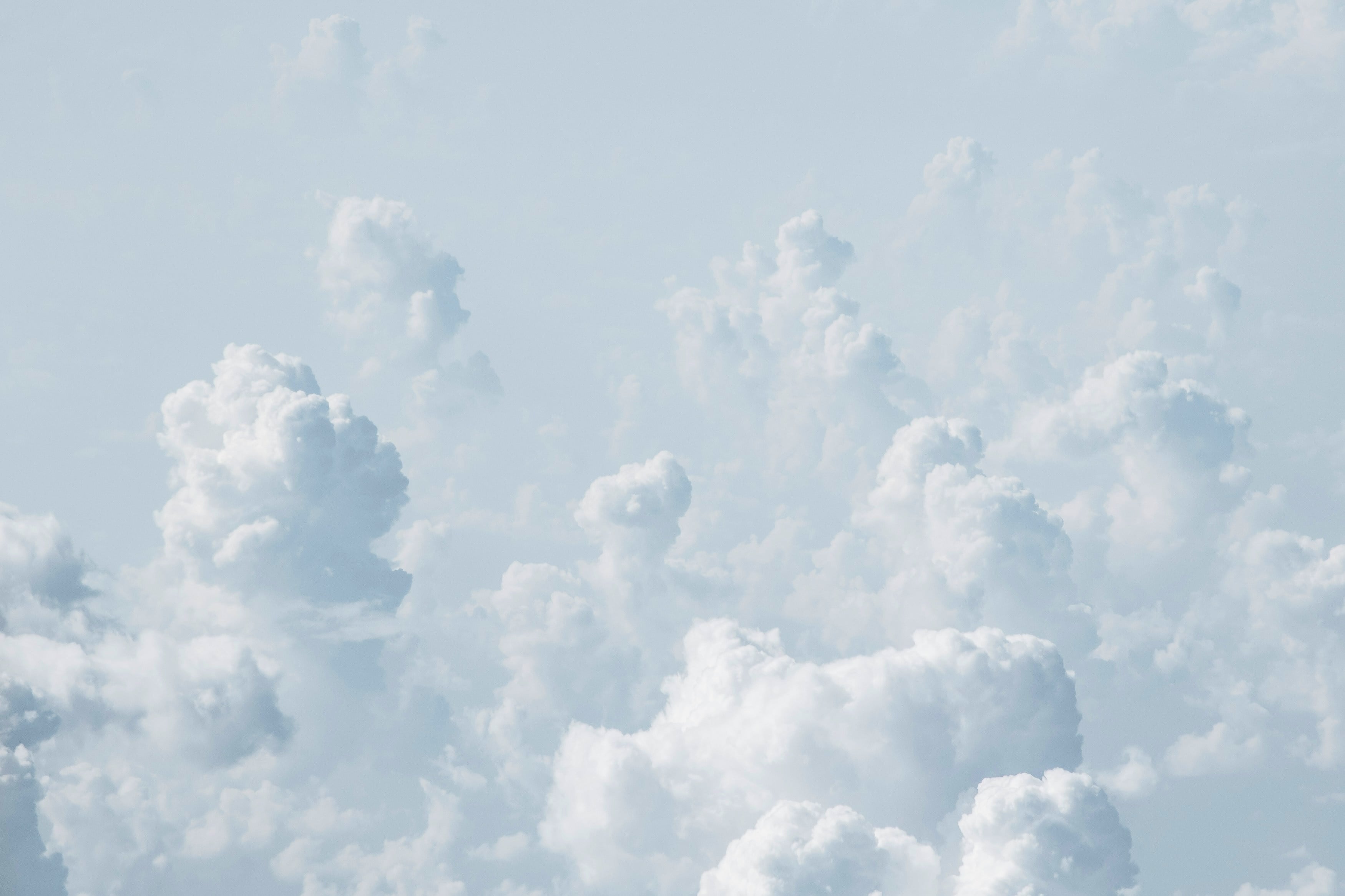 Soft clouds in an open sky